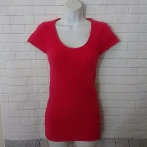 BCBG Max Azria hot pink sweater top small